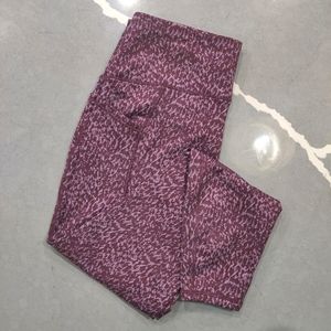 Merlot & pink UPF leggings 🎀